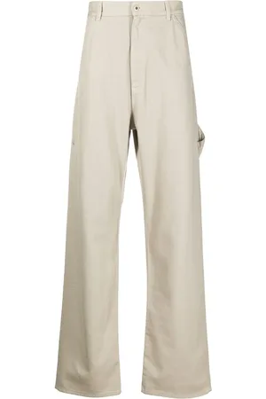 Moncler Logo-embroidered cotton trousers