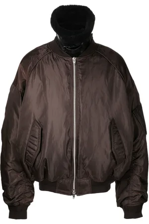 JUUN.J Shearling-collar padded bomber jacket