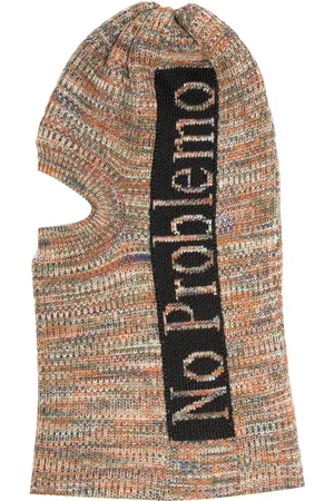 ARIES Logo-print knitted balaclava