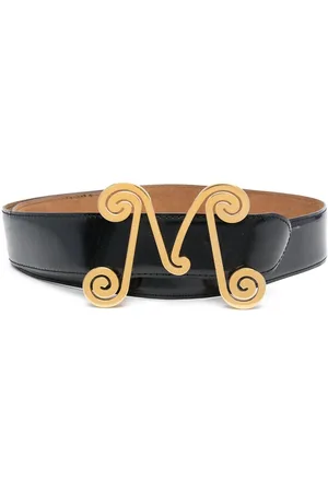 Moschino 2000s logo-buckle belt