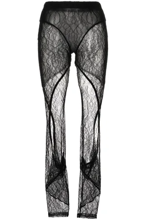 DION LEE Lace high-waisted leggings