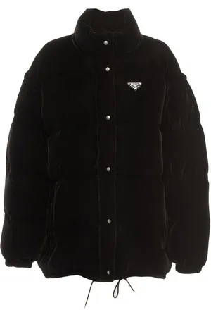 Prada Convertible velvet down jacket
