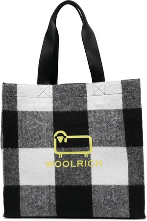 Woolrich Logo-print check tote bag