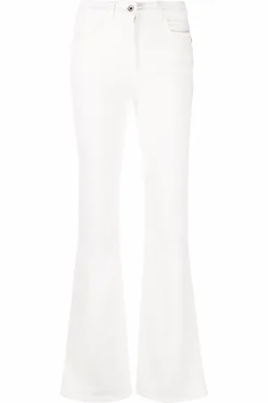 Patrizia Pepe Logo patch flared jeans