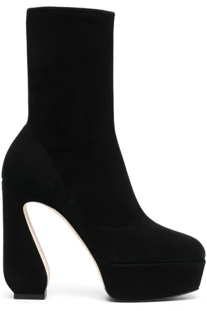 SI ROSSI Sculpted-heel platform ankle boots
