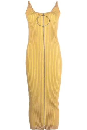 Paco rabanne Two-way zip midi dress