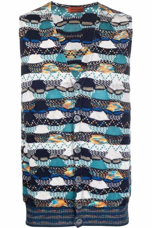Missoni 2000s abstract-knit waistcoat