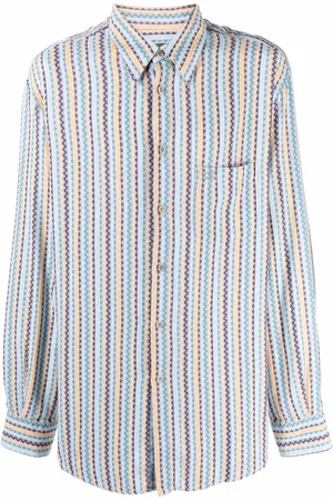 Missoni 1990s striped chevron-print shirt