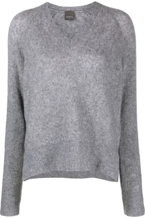 LORENA ANTONIAZZI V-neck knitted jumper