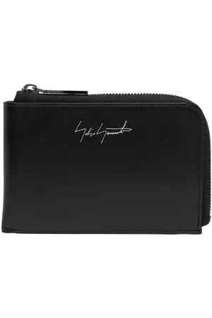 YOHJI YAMAMOTO Logo-print leather wallet