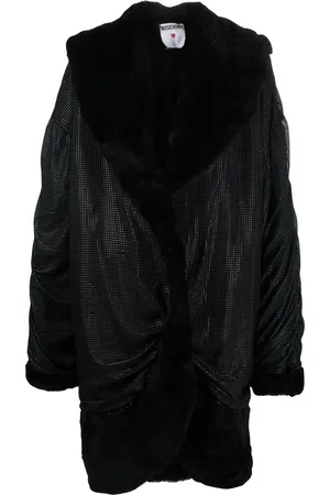 Moschino 2000s draped-effect coat