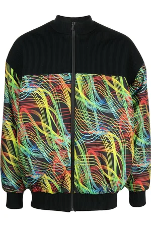 FERRARI Speed Lines-print bomber jacket