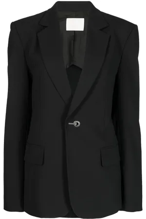 DION LEE Belted single-breasted blazer
