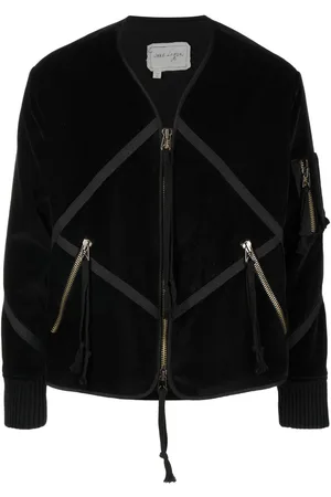 GREG LAUREN Velvet patchwork jacket