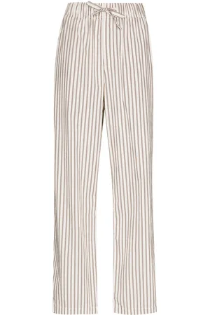Tekla Stripe-pattern pajama trousers