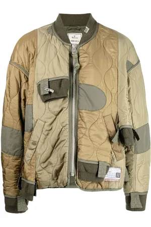 Maison Mihara Yasuhiro Patchwork quilted bomber jacket