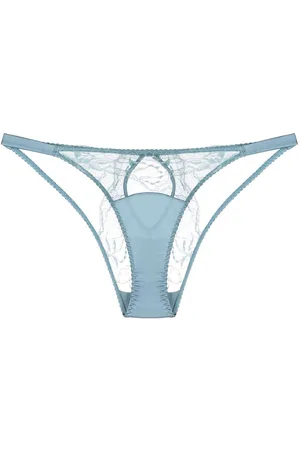 Fleur of England Ocean Ouvert lace briefs