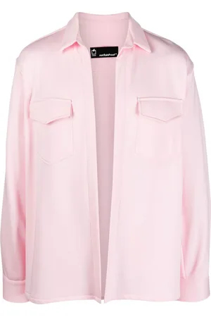 Styland X notRainProof open-front cotton shirt jacket