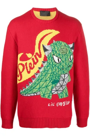 Philipp Plein Dinosaur-motif jumper