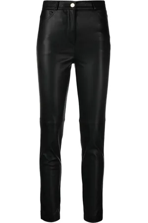 BLANCA Faux-leather skinny trousers
