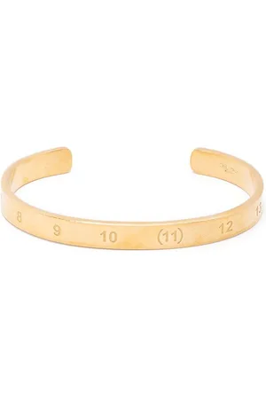Maison Margiela Numerical engraved cuff bracelet