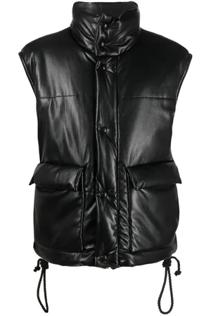Nanushka Jovan faux-leather puffer gilet