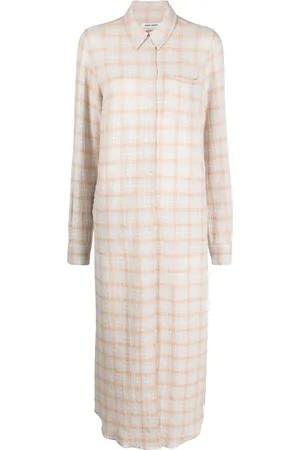 HENRIK VIBSKOV Curry-check print shirt dress