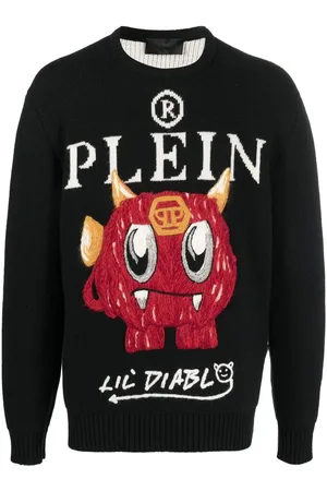 Philipp Plein Embroidered-motif crew-neck jumper