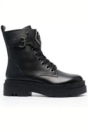 Liu Jo Logo-plaque combat boots