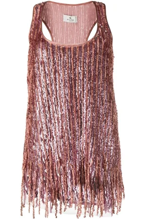 Etro Sequinned tank top
