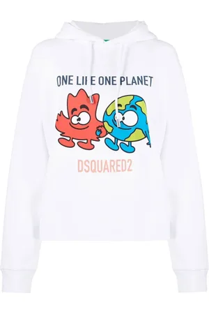 Dsquared2 Graphic-print cotton hoodie