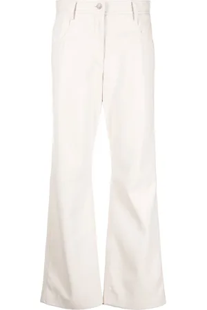 Msgm High-waisted faux-leather trousers