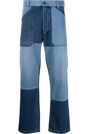 Etro Patchwork straight-leg jeans