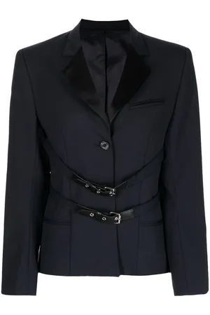 Rokh Buckled-waistband detail blazer