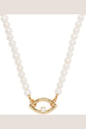 CAPSULE ELEVEN Eye pearl-embellished necklace