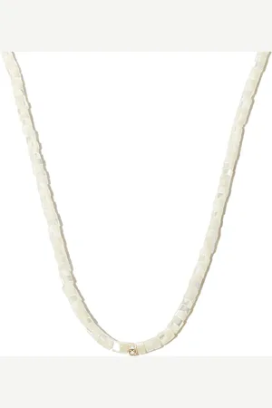 Sydney Evan 14kt yellow mother-of-pearl and diamond necklace