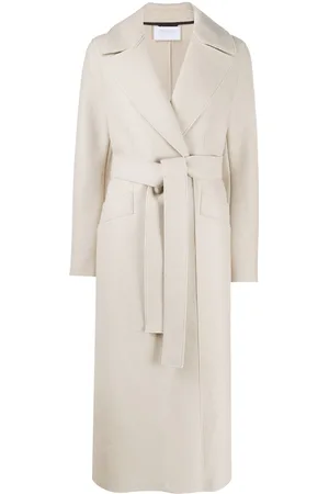 Harris Wharf London Belted wool coat