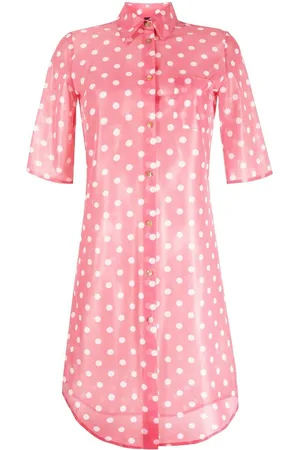 Jean Paul Gaultier 1990s polka-dot sheer shirtdress
