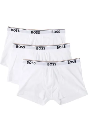 HUGO BOSS Pack-of-three logo-waistband boxer briefs