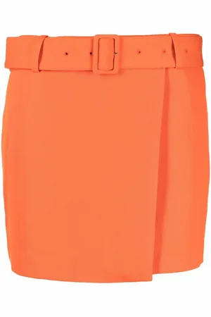 Ami High-waisted belted miniskirt