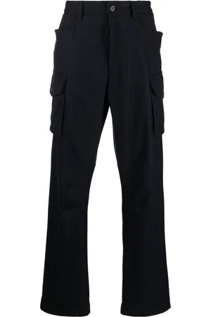 LARDINI Straight-leg wool-blend cargo-trousers