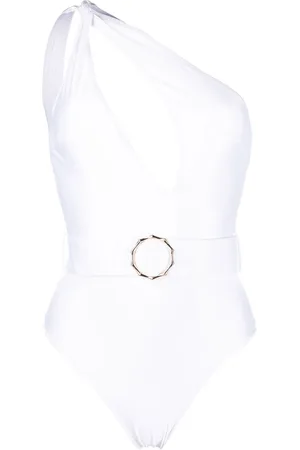 Noire Swimwear Cut-out belted-waist swimsuit