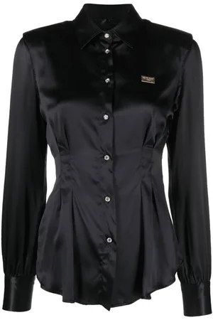 Philipp Plein Button-up padded-shoulder shirt