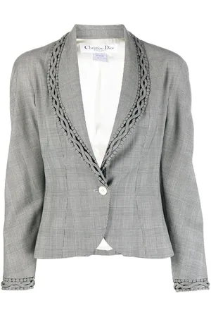 Dior 1990s checkered jacket