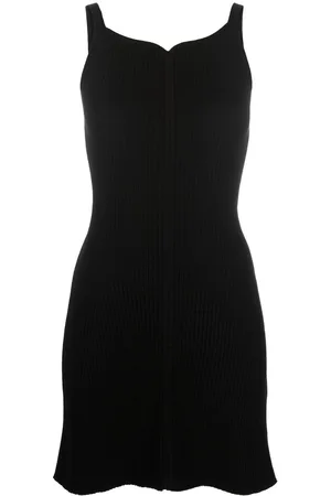 Courrèges Fitted sweetheart-neck mini dress
