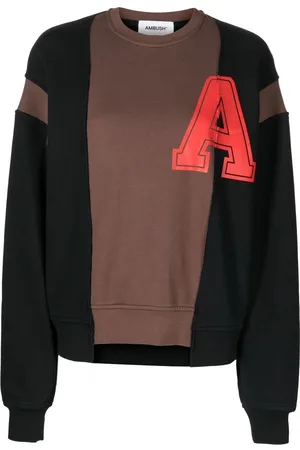 AMBUSH Collegiate-print patchwork sweatshirt