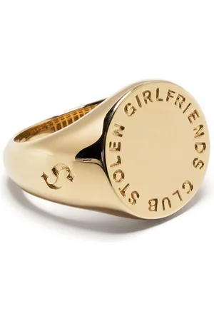 Stolen Girlfriends Club Text Logo Sovereign ring