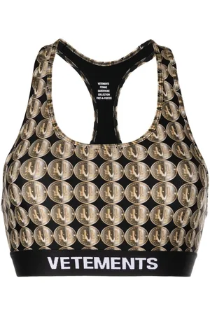Vetements Logo-print racerback sports bra