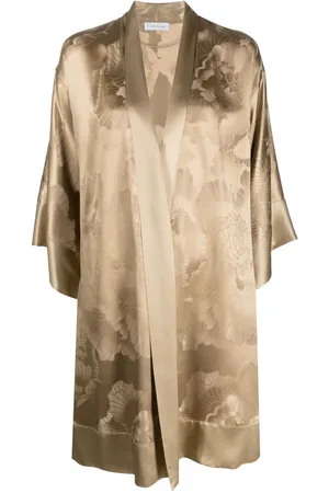 CARINE GILSON Jacquard silk kimono