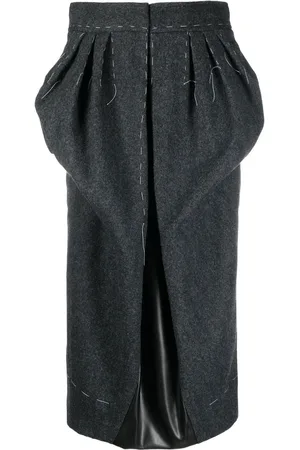 Maison Margiela Spliced Work-In-Progress midi skirt